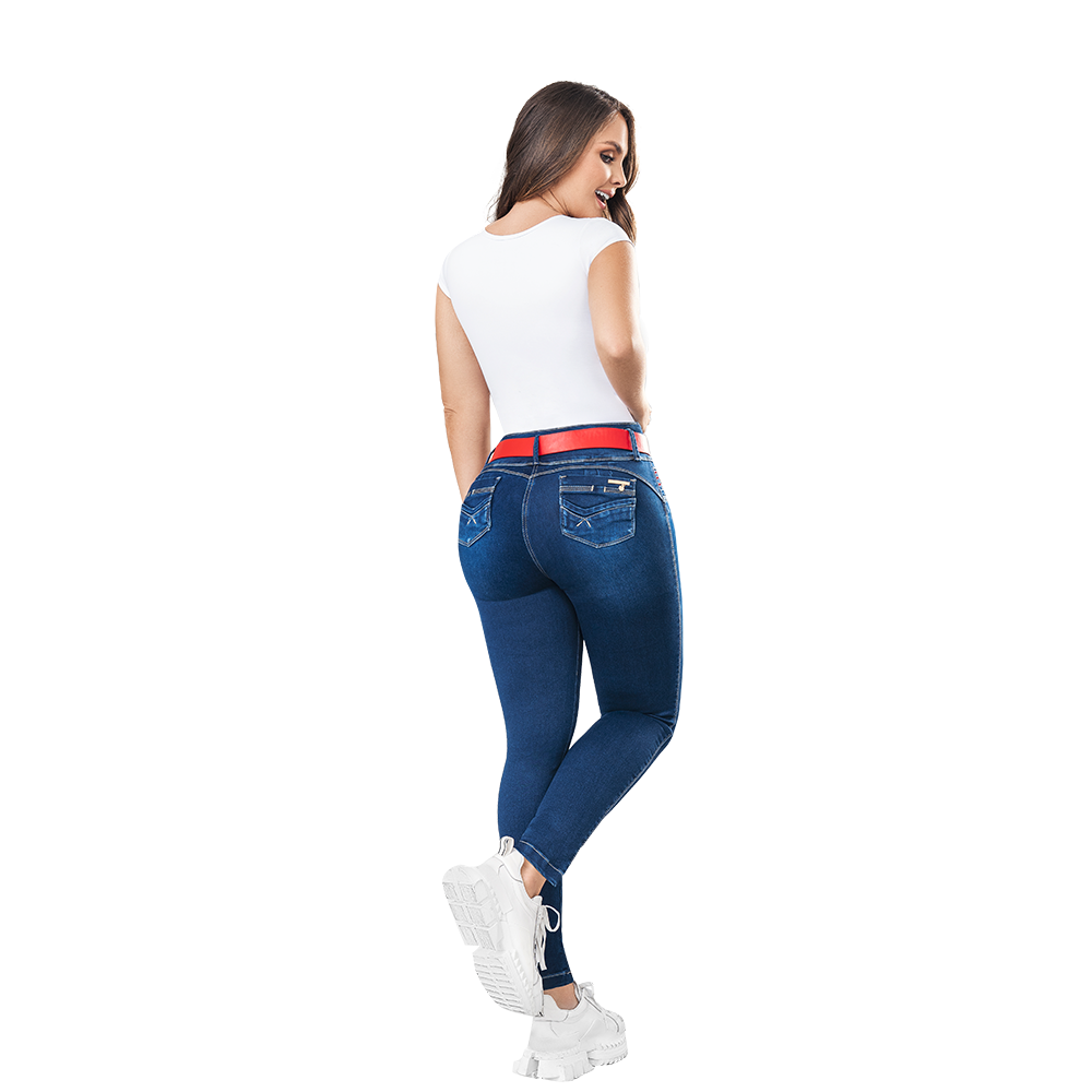 High-Waist Butt-Lifting Jeans