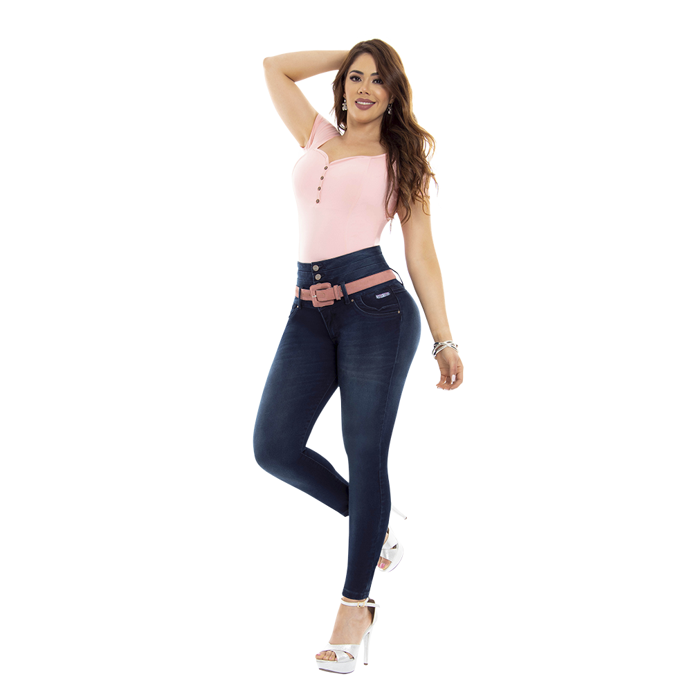 High-Waist Butt-Lifting Jeans