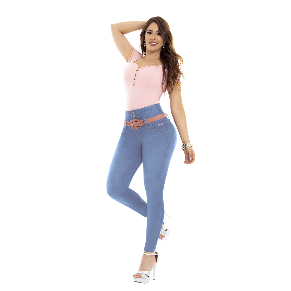 High-Waist Butt-Lifting Jeans