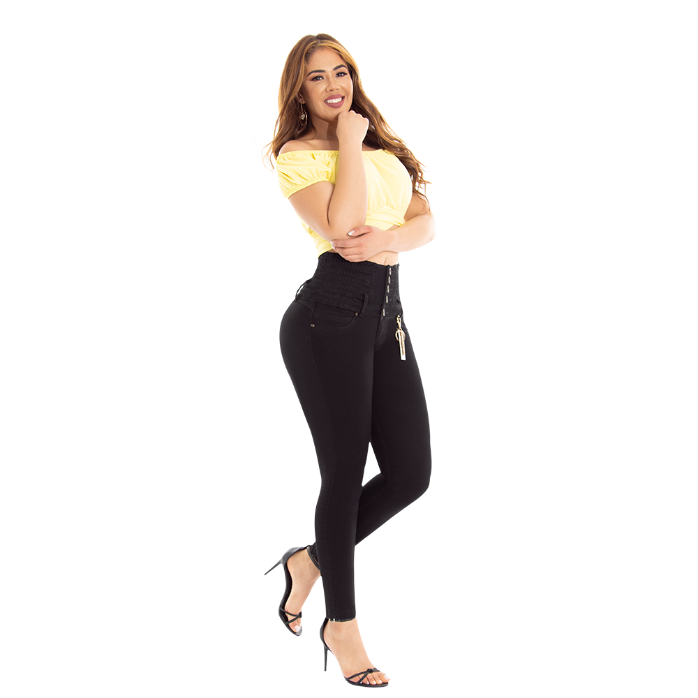 High-Waist Butt-Lifting Jeans