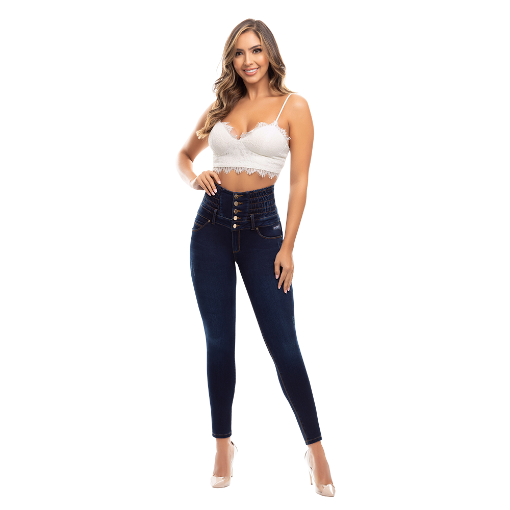 High-Waist Butt-Lifting Jeans