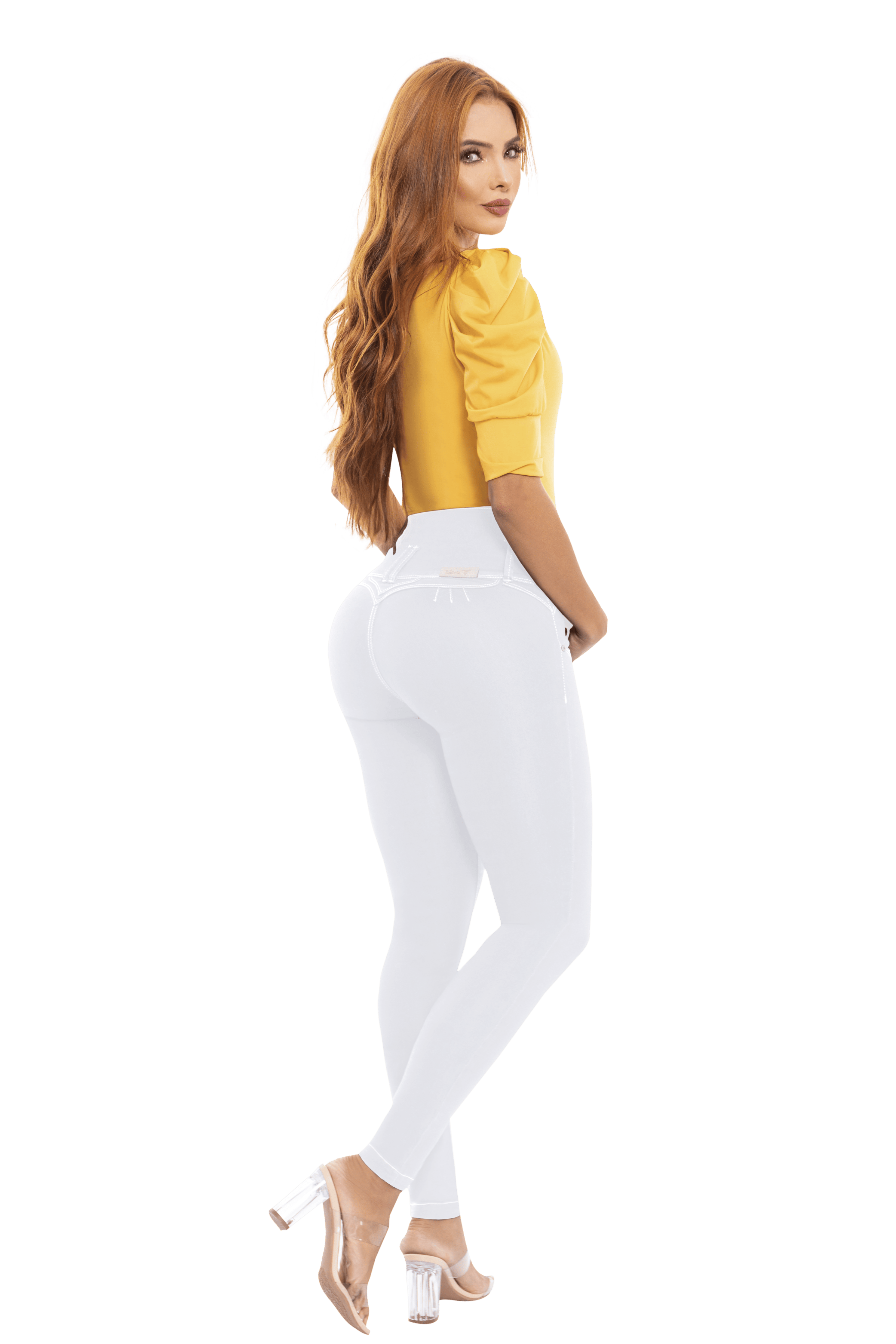 High-Waist Butt-Lifting Jeans