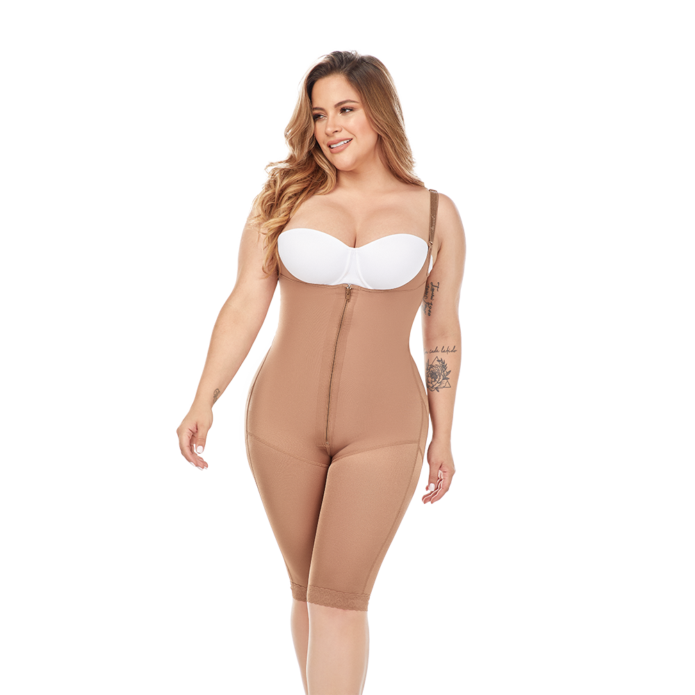 Long Girdle Front Closure Mocha Triconet