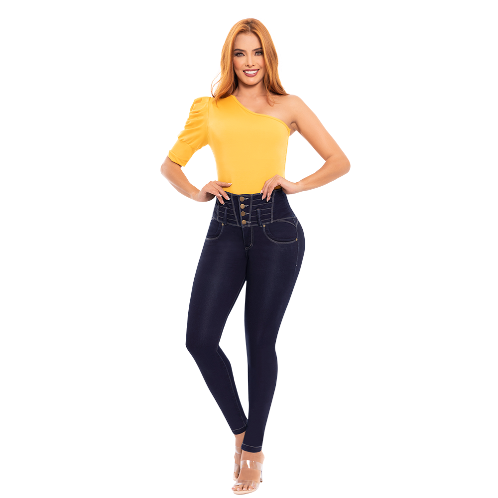 High-Waist Butt-Lifting Jeans