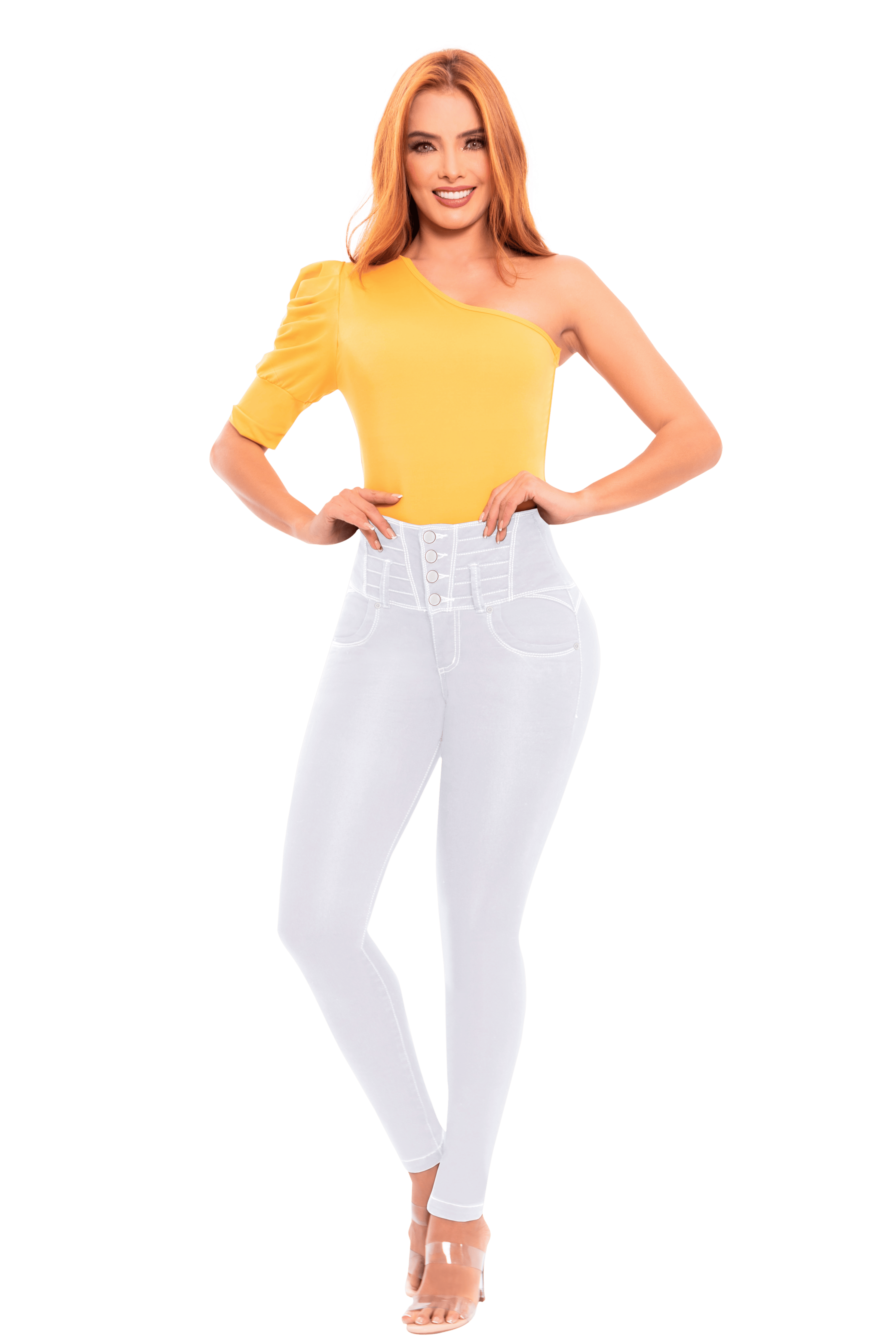 High-Waist Butt-Lifting Jeans